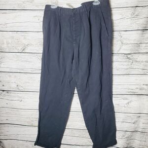 Zara Slim Fit Black Button Fly Pants Size 32